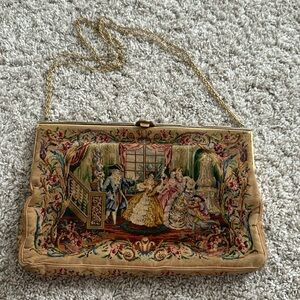 Rare antique petit point French purse.